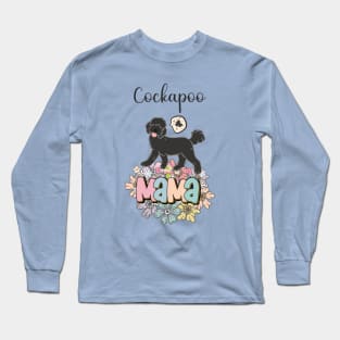 Black Cockapoo Mama Long Sleeve T-Shirt